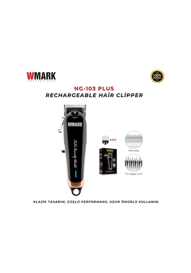 Wmark NG-103PLUS Şarjlı Saç Kesme Makinesi