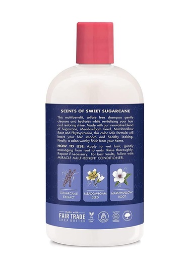 Shea Moisture Şeker Kamışı Özü ve Çayır Köpüğü Tohumu Şampuan 384