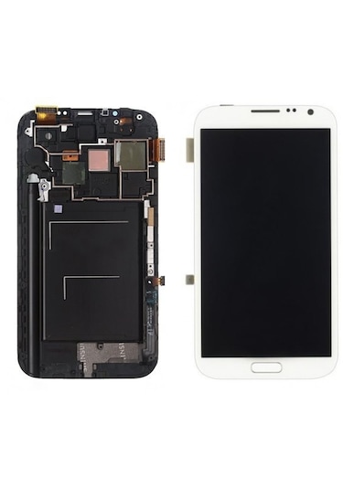 Teknonet Samsung Galaxy N7100 Note 2 Uyumlu Lcd+dokunmatik+çıtalı - Beyaz