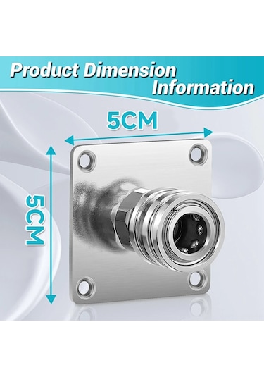 Maiyame Stainless Steel Pressure Washer Foam Cannon Bracket - 1/4" Quick Connect, 2-hole, Easy Installation, Organized Storage