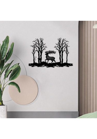 Suntek Geyik Asılı Tabela Sergileme Sanat Eseri Çiftlik Evi Orta