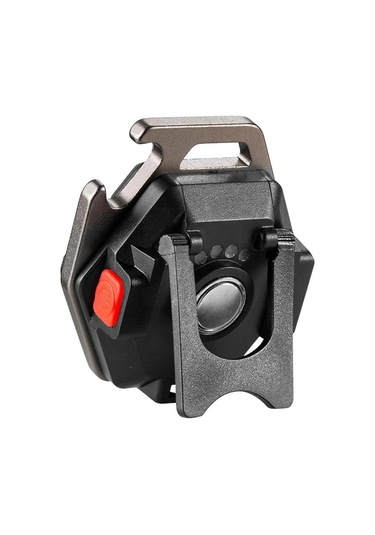 Küçük Mini Led Işık Yayan Küçük El Feneri Anahtarlık Işığı Güçlü Taşınabilir Işık El Feneri Ultra Hafif W5131+bracket Siyah