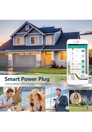 Springsun 16a Akıllı Güç Fişi Akıllı Soket Wıfı Soket-priz Ev Akıllı Priz Soket Fişi App Uzaktan Kumanda Zamanlama Açık/kapalı Enerji İzleme