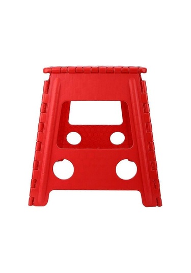 Bloomnest Katlanır Masaj Taburesi Dot Plastik Küçük Sandalye, 29x22x39cm, Kırmızı Altın Siyah, Pratik Ve Taşınabilir, Güvenli Kullanım İçin Uygun Altın - Siyah