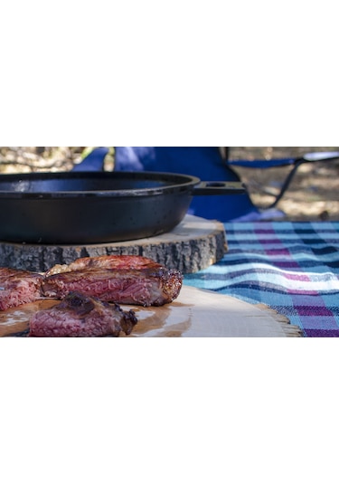 Tleps Kaplamasız Gerçek Demir Döküm Tava 26 CM