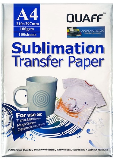 Singree 100 Adet A4 Sublimasyon Kağıdı - Hızlı Kuruyan, Yastık/bardak/tabaq/mouse Pad/ahşap Üzeri Transfer İçin