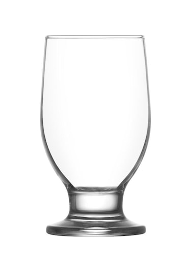 LAV Rena Cam Meşrubat Bardağı 6'lı 305 ml Tablalı (Tatlı Servisi , Dondurmalık , Su Bardağı )