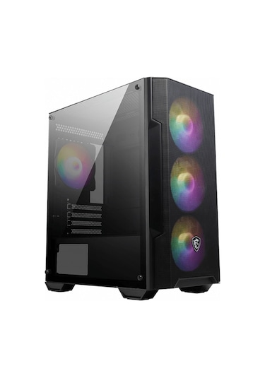 Msi Mag Forge M100A RGB Fan mAtx Bilgisayar Kasası Siyah