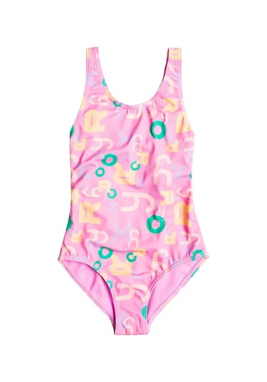 Roxy Erlx103093 Funny Bambino One Piece Kız Çocuk Mayo Pembe