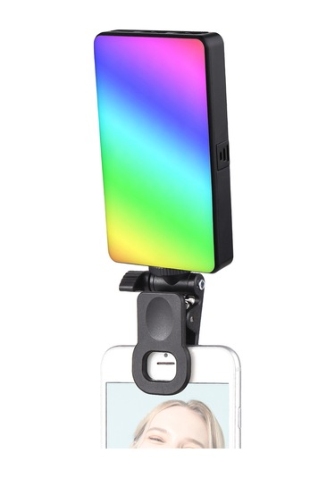 Andoer W140 Rgb Cep Klipsli Rgb Video Işığı Siyah Siyah