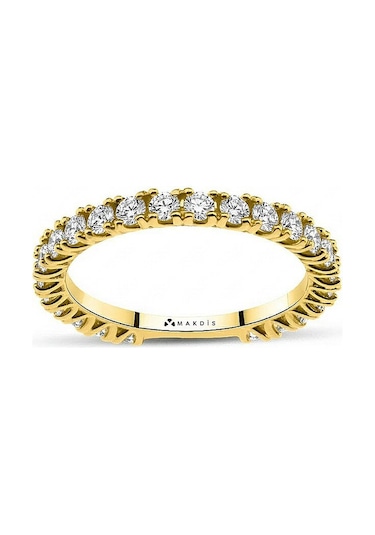 1.10 Karat Tamtur Pırlanta Yüzük Beyaz Altın
