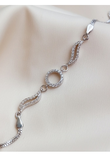 Gümüşk Melek Kanadı Hare Tasarım Kadın Bileklik