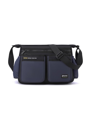 Erkekler İçin Şık Ve Fonksiyonel Seyahat Çantası - Geniş Kapasiteli Çapraz Askılı Spor Sırt Çantası Mavi