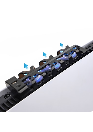 Ps5 Fat Kasa Soğutucu Led Işıklı Sessiz Fan Soğutucu Usb3.0 Radyatör Isı E