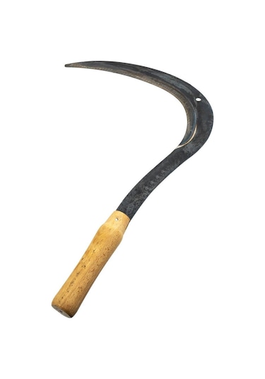 Ergüven Or100-03 Dövme Çelik Ahşap Saplı Büyük Orak
