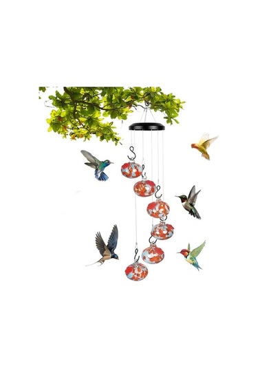 Pazly İlham Veren Rüzgar Çanları Sinek Kuşu Besleyicisi, Pencere Ve Bahçe Dekoru