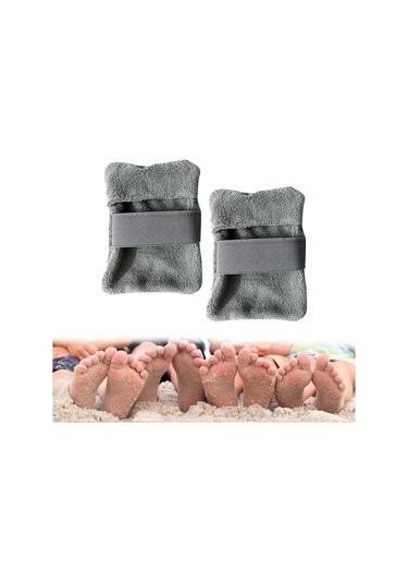 Dolıty 2x Kum Temizleme Çantası Açık Hava Su Küçük-gri Gri