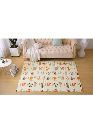 Animal Alphabet Katlanabilir Oyun Matı Oyun Halısı 150 x 180 x 1 CM