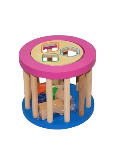 Playwood Eğitici Ahşap Silindir Bultak