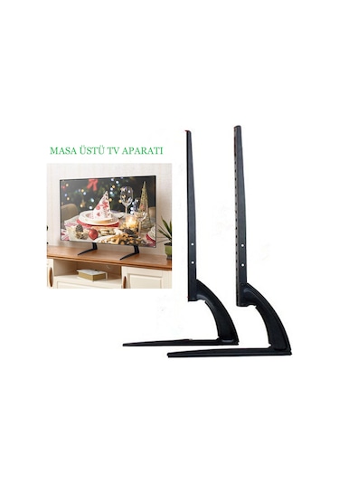 Evrensel Masaüstü Tv Standı Lcd Led Ayarlanabilir Sabit Ekran Tv