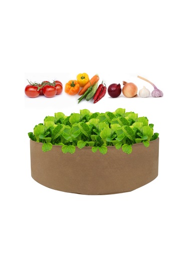 Yifomall "100 Galon Nefes Alabilir Dikim Çantası - Sebze, Çiçek Ve Meyveler İçin Dayanıklı Bahçe Saksısı"