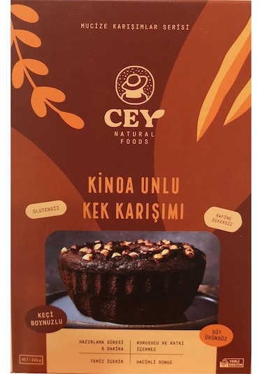 Cey Natural Foods Kinoa Unlu Kek Karışımı 265 G
