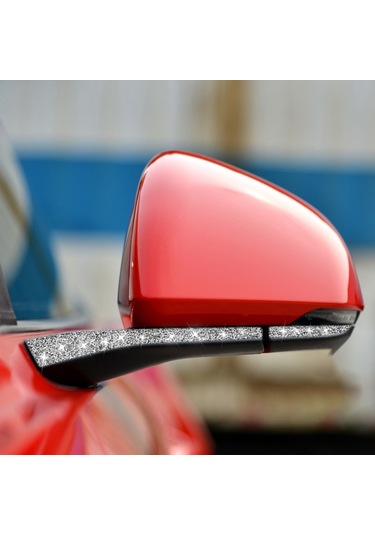 Ford Mustang 2015-2020 İçin 4 Adet Araba Dikiz Aynası Elmas Dekorasyon Etiket, Sol Ve Sağ Sürücü 1 Adet