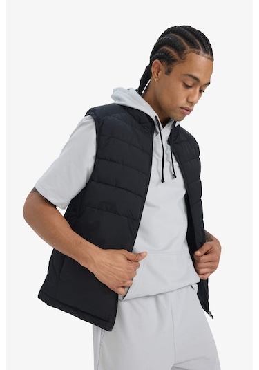 Defacto Defactofit Slim Fit Dar Kesim Su Geçirmez Fermuarlı Şişme Yelek E9215ax25aubk81 Siyah Defacto Defactofit Slim Fit Dar Kesim Su Geçirmez Fermuarlı Şişme Yelek E9215ax25aubk81 Siyah