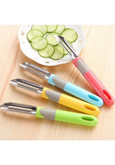 Dancemonkey 3 Adet Farklı Tasarım Sebze Ve Meyve Soyucu Çok Renkli