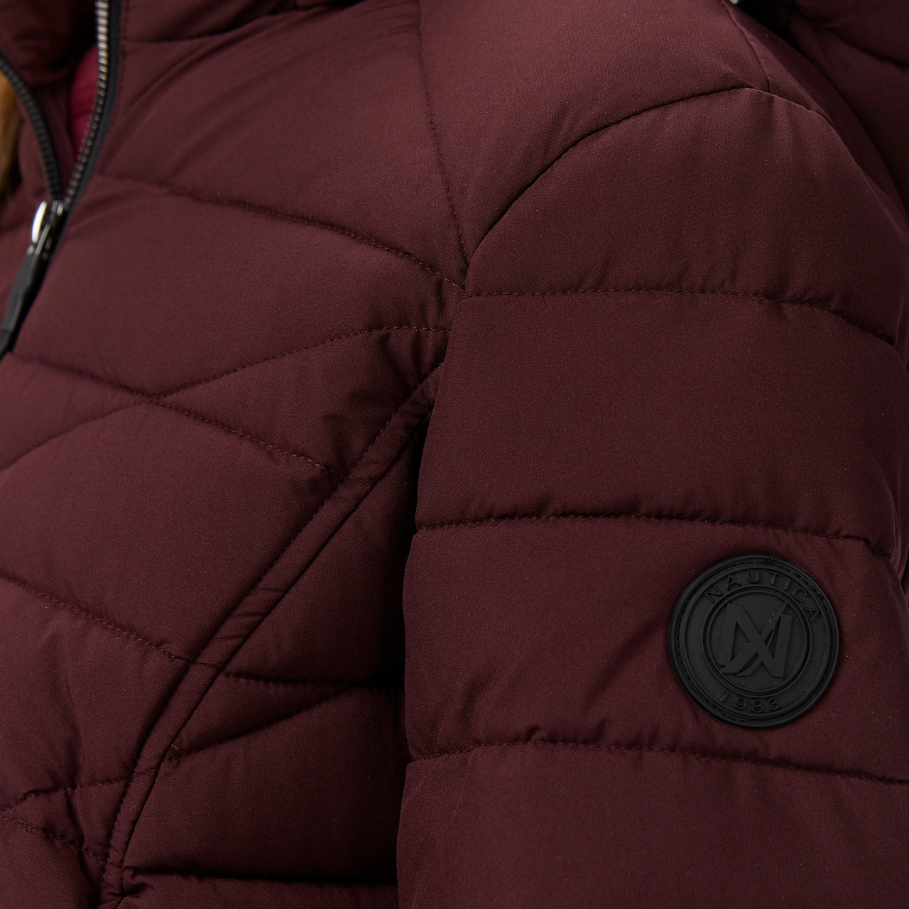Nautica Kadın Bordo Regular Fit Mont Desenli 117003891 Bordo
