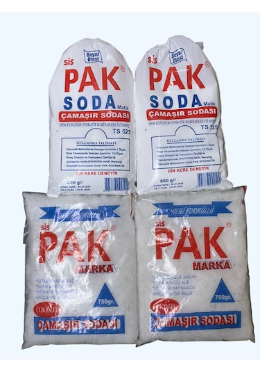 Pak Taş Çamaşır Sodası 4 x 600 G