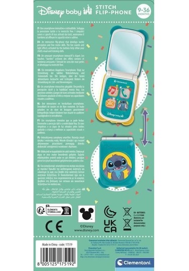 Clementonı - Kapaklı Telefon - Stitch Çok Renkli
