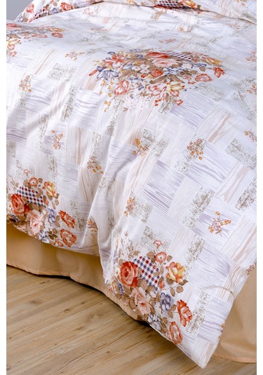 Aytunç Manolya %100 Pamuklu Tek Kişilik Nevresim Takımı 160x2... Lacivert