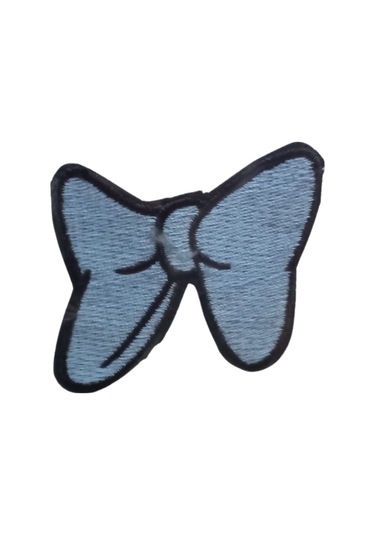Aplike Ütü İle Yapışan Küçük Kelebek Mavi Arma 2x3 Cm Diğer