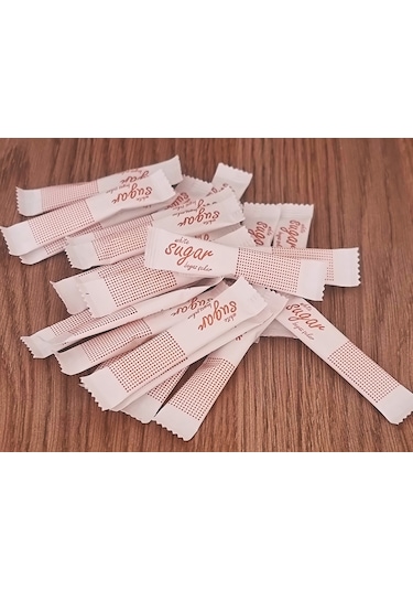 Self Stick Şeker Kırmızı Sugar Logolu Net:3 Kg. 3 Gr.e X 1000 Ad.e Tekli
