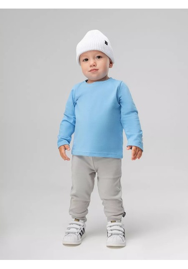 Bodo Bebekler İçin Pıc Efektiyle Sweatshirti 238856980 Açık Mavi