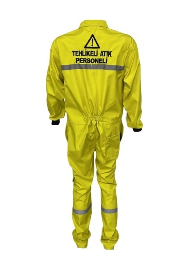 Tehlikeli Atık Toplama Kıyafeti Tulum Su Itici Kumaş