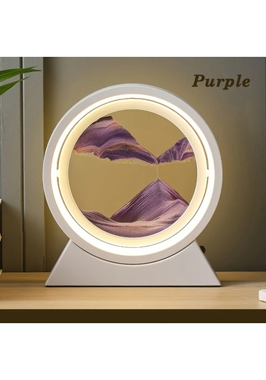 Honeybeeshop Usb Çalışmalı Yeşil 3d Kum Sanatı Gece Lambası Led Işık Oturma Odası Ofis Dekoru Yeşil