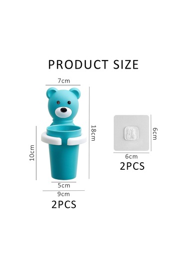 Karikatür Diş Fırçası Tutucu Çocuk Diş Fırçası Tutucu Vantuzlu Saklama Rafı Sabit Diş Fırçası Tutucu Duvara Monte Diğer