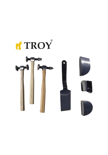 Troy 27299 Kaporta Ve Tampon Düzeltme Alet Seti. 7 Parça