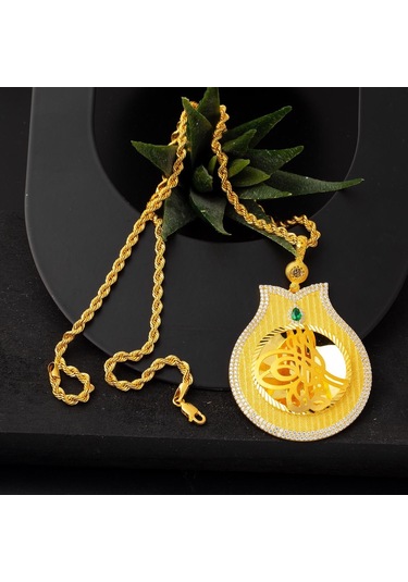 Bilezikci Lale Tuğra Hasır Altın Kolye 8krc65kl