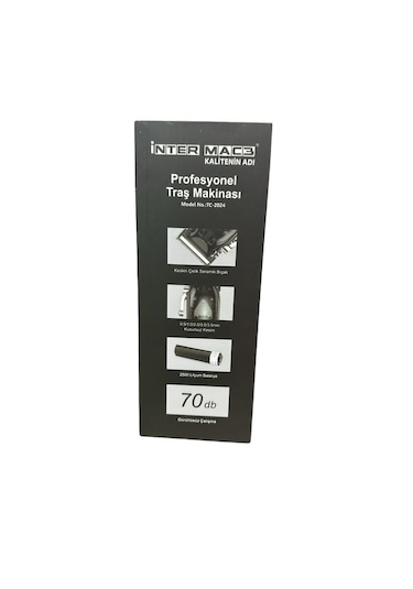 Intermac TC-2024 Profesyonel Çelik Bıçak ve Gövdeli Tıraş Makinesi