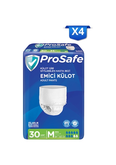 Prosafe Yetişkin Emici Külot Orta M 30'lu X4 M