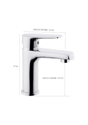 Tema Zenn Banyo Lavabo Bataryası Musluk Krom