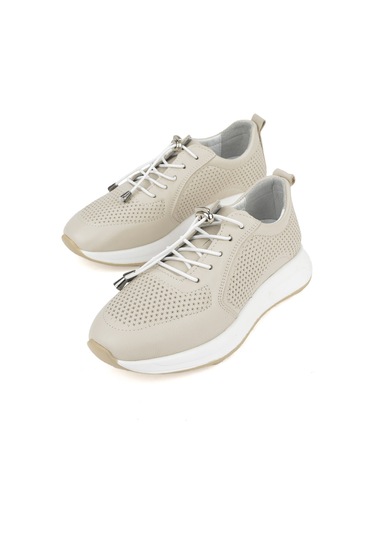 Ziya, Kadın Hakiki Deri Sneaker 1511050z2341 Bej 1511050z2341 340 Bej