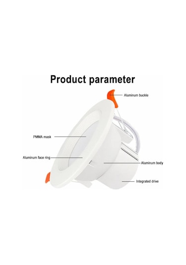Led Radar Algılama Tavan Lambası Downlight Banyo Merdivenleri Balkon Ac 85-265v 5w/7w/9w Akıllı Radar Sensörlü Aydınlatma 7w