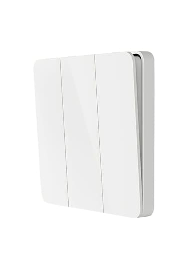 Ximistore9 Xiaomi Mijia Beyaz Üçlü Anahtarlı Duvar Şalteri, Geleneksel Ve Akıllı Aydınlatma Kontrolü İçin İdeal