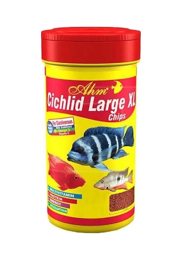 Ahm Large Xl Cichlid Granulat Granül Balık Yemi 250 ML