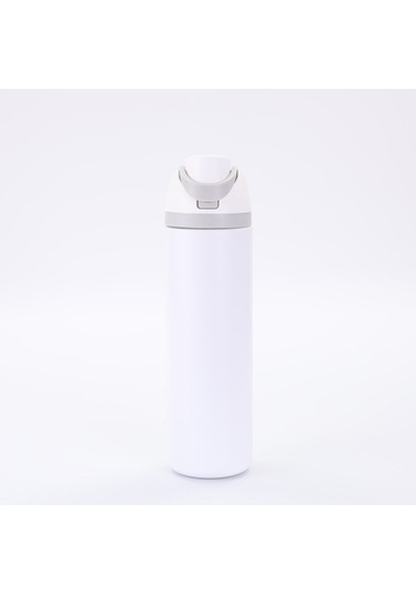 Andy More 304 Paslanmaz Çelik Termos Bardak Açık Taşınabilir Spor Su Bardağı Çift Katmanlı Vakum Çift Içecek Sıçrama Kupası Q6cce2 Siyah - Beyaz