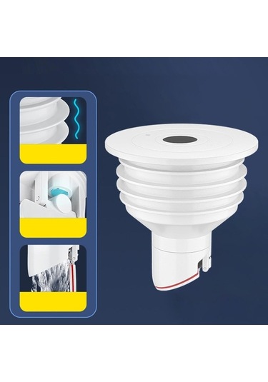 Pazly Suntek Silikon Drenaj Borusu Contası Deodorant Beyaz 93mmx87mm -